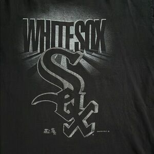 Vintage 90s Chicago White Sox Starter MLB T-Shirt Black Large Faded